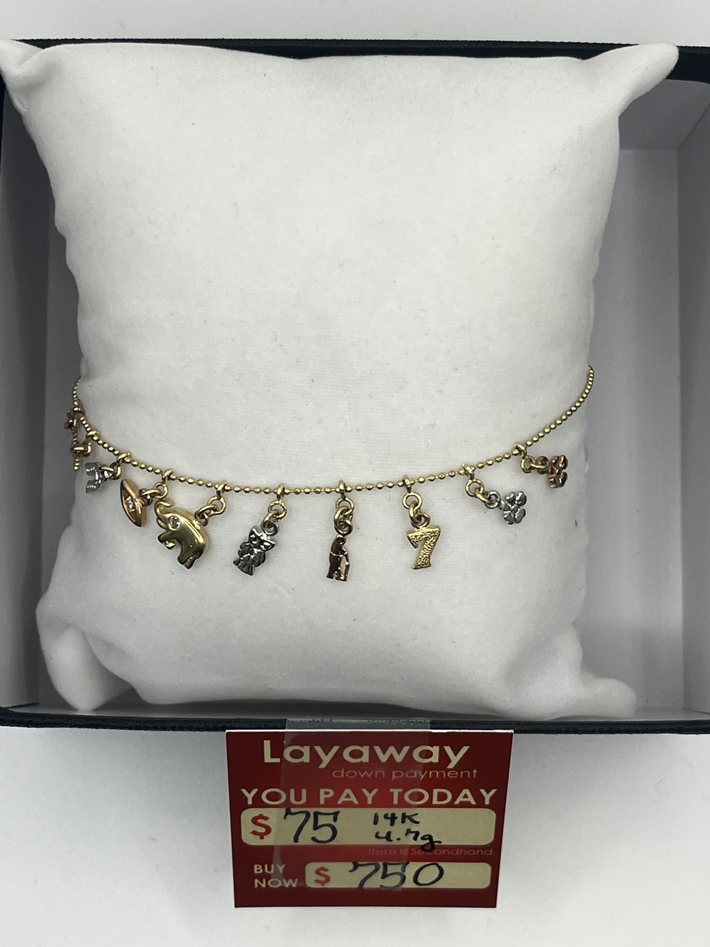 14K Charm Bracelet