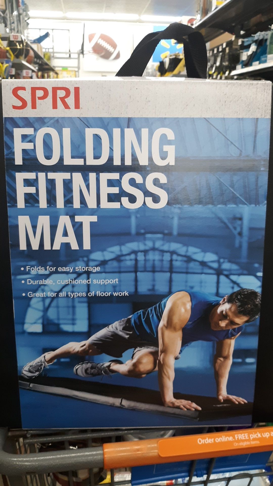 Folding Fitness mat black and color