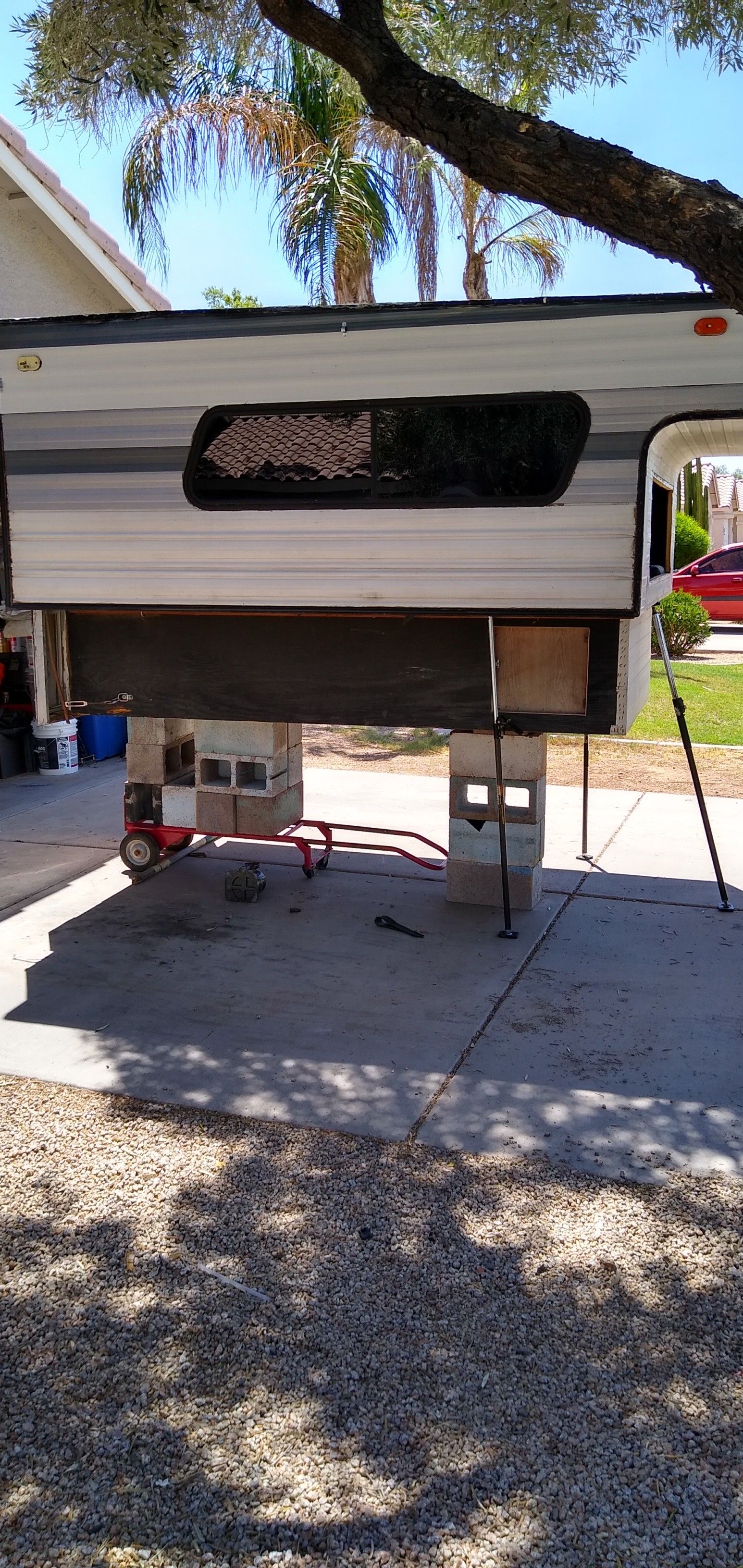 E-Z Cab over camper trailer