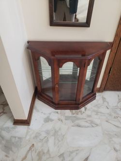 Small Curio And Mirror 