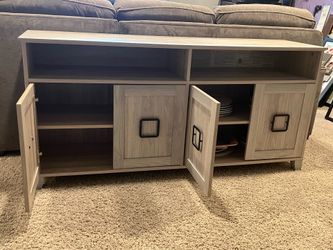 Wood storage cabinet