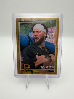 2026 Topps Chrome Logofractor Paul Skenes Image Variation Gold /50 Pirates