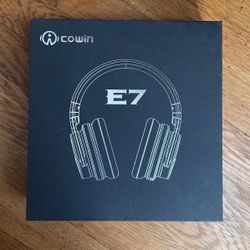 Cowin E7 Active Noise Cancelling Wireless Bluetooth Headphones - Black