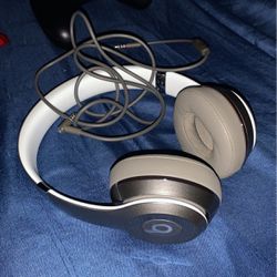 Grey Beats Headphones 