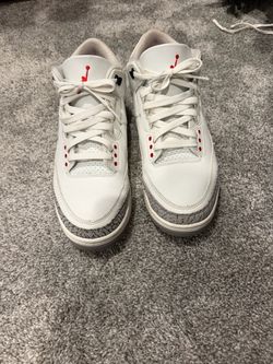 Reimagined Jordan 3 white cement size 10.5