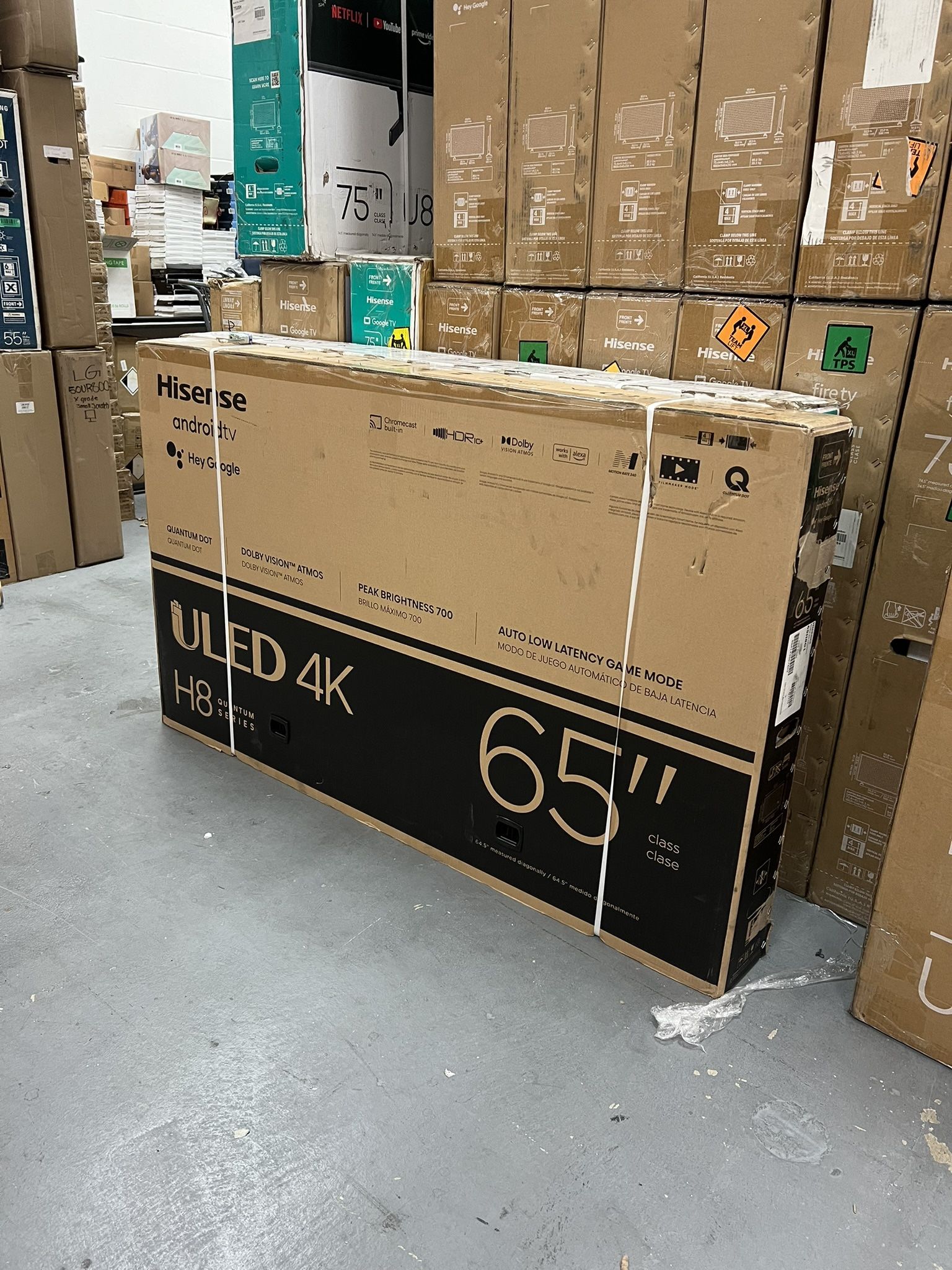 65” HISENSE ULED H8G 4K SMART TV