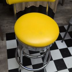 Yellow Swivel Chair