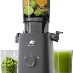 Cold Press Juicer,  - 5.3" Large Feed Chute for Whole Fruits & Vegetables, Powerful AC Brushless Motor, 99% Juice Yield, Ultra Quiet, Easy Clean 