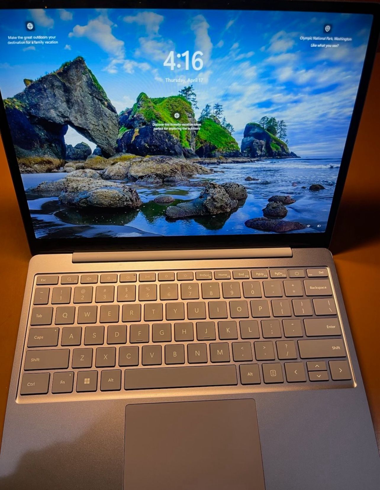 12.4" Surface Laptop Go 3 is a laptop with a 256GB SSD and up to 15 hours of battery life.
