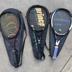 Tennis Rackets Lot 3 Prince  Pro Kennex Kinetic 