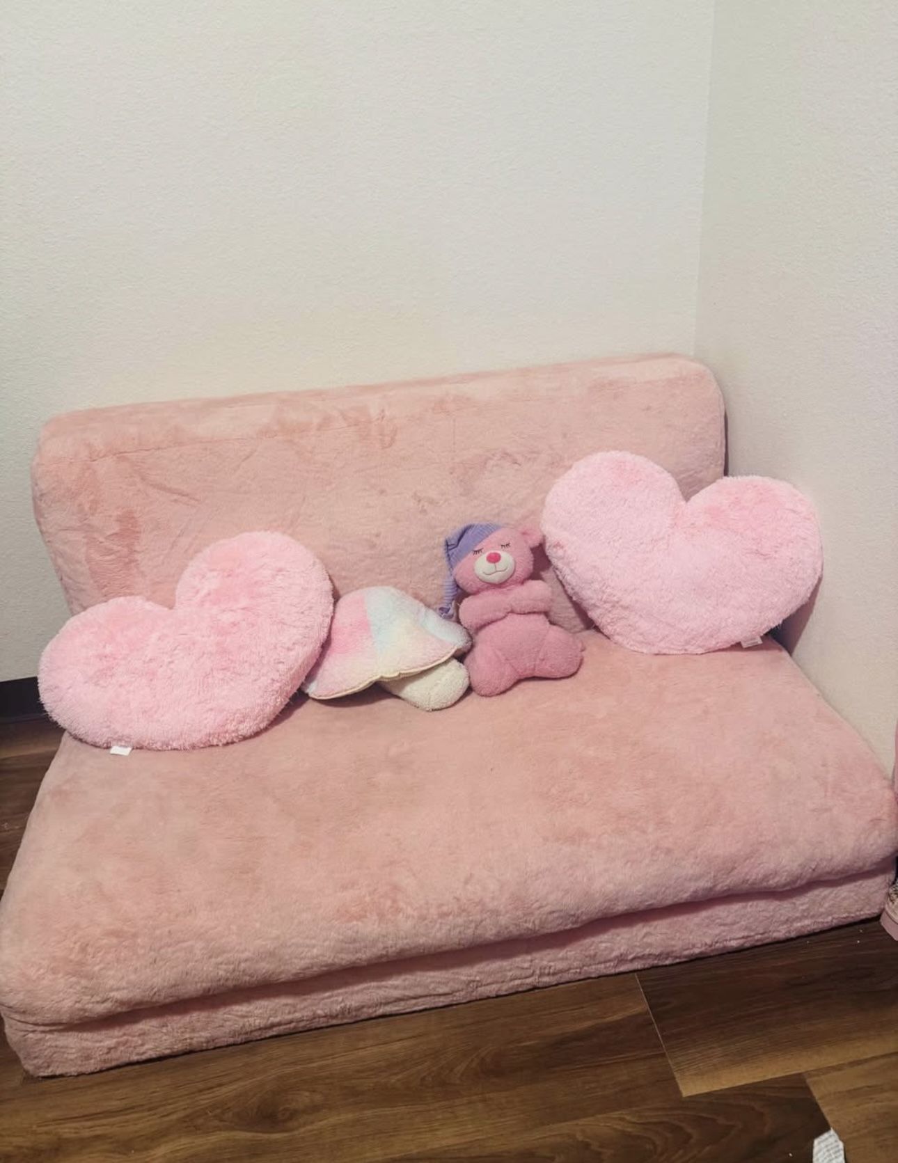 Fold Out Couch Pink
