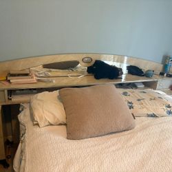 Queen Bed, Dresser, and Mirror 