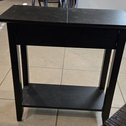 Dark wood Sofa end table 