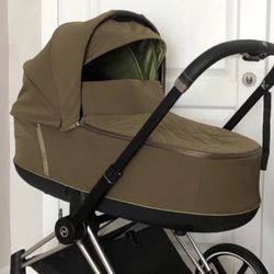 Cybex PRIAM Lux Carry Cot, Khaki Green