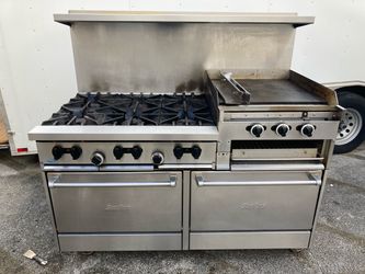 Garland SunFire Commercial 6-Burner Gas Range with Griddle