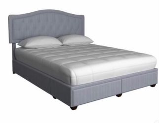✨ Brand New Gray Upholstered Bed Frame ✨