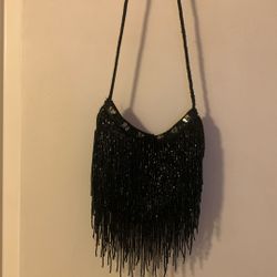 Beaded Fringe Evening Purse 