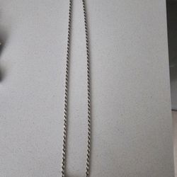 Silver 925 Rope 26 inch Chain/Necklace 