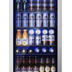  Can Beverage Refrigerator with Glass Door