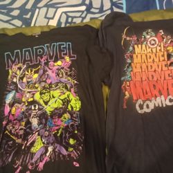 2 Never Worn Marvel T-shirts 