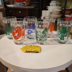 SET OF SWANKY SWIG JUICE GLASSES