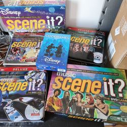 Lot Of Scene It And Disney Games