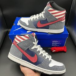 Size 13 - Nike SB Dunk High Born In The USA 2010 (Tried On Once)