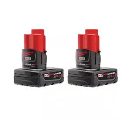 M12 12-Volt Lithium-Ion XC Extended Capacity 4.0 Ah Battery Pack (2-Pack)