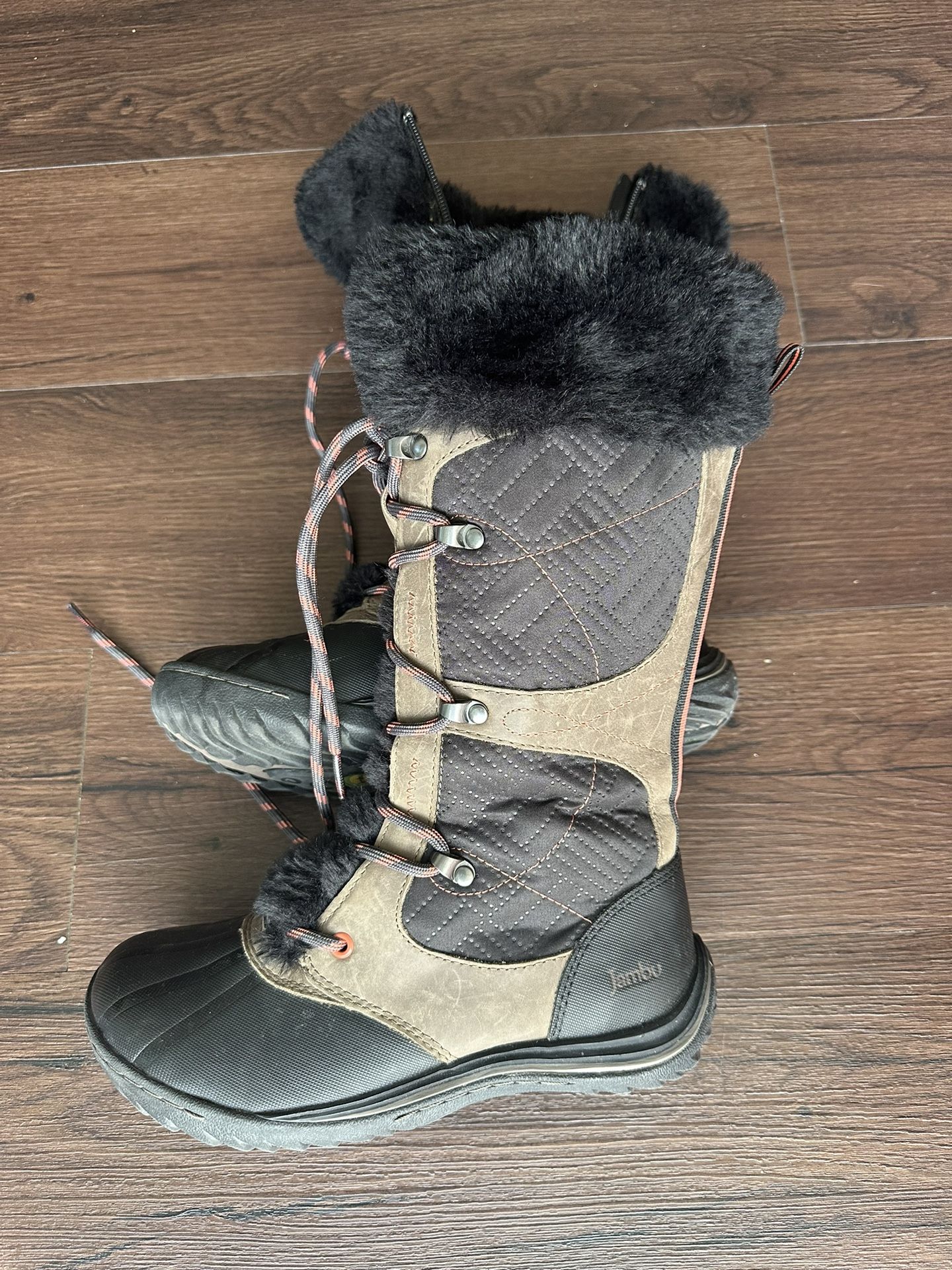 Like New Jambu Womens Broadway Insulated Waterproof Memory Foam Snow Boots 6us Or Kids 4us