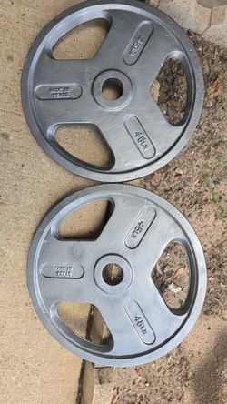 Weider olympic plates pair in good shape