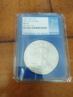 2017 American Silver Eagle NGC MS70 First Day of Issue