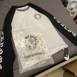 White and Black Chrome Hearts Shirt