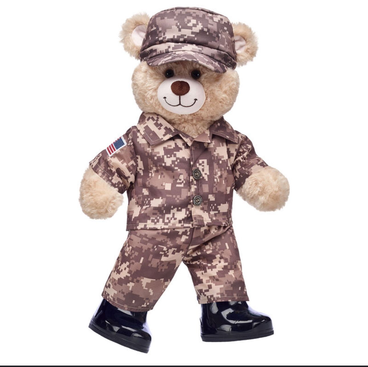 Build A Bear Happy Hugs Teddy Bear Khaki Camo Set