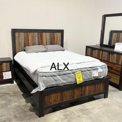 Brand New Queen Bedroom Set 4 Piece #