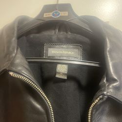 Banana Republic Leather Jacket XL 