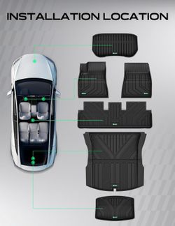 YHTAUTO Automotive Floor Mats for Tesla Model 3 Highland 2024 -26 #2168S T7BY