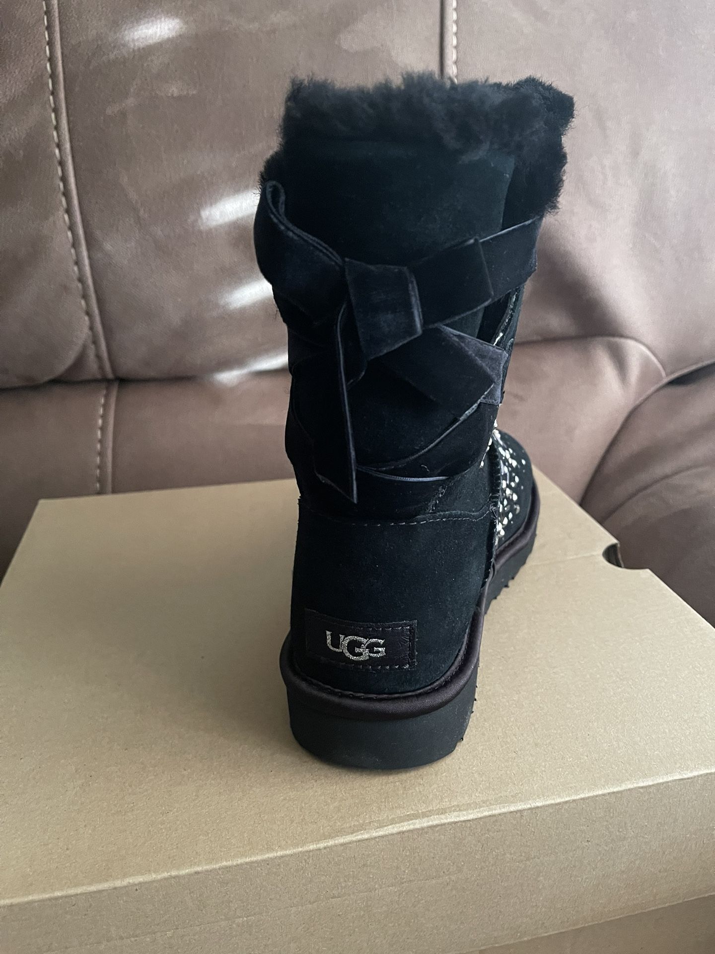 UGG Classic Galaxy Bling Short Black Color Size