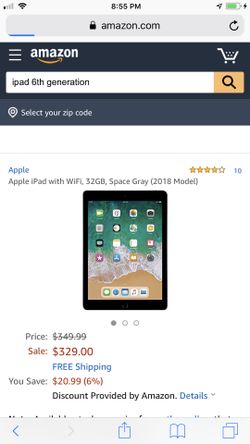 Apple iPad 6th generation 32GB