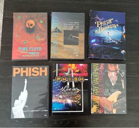 Rock Music DVDs (Phish, Pink Floyd, SRV)