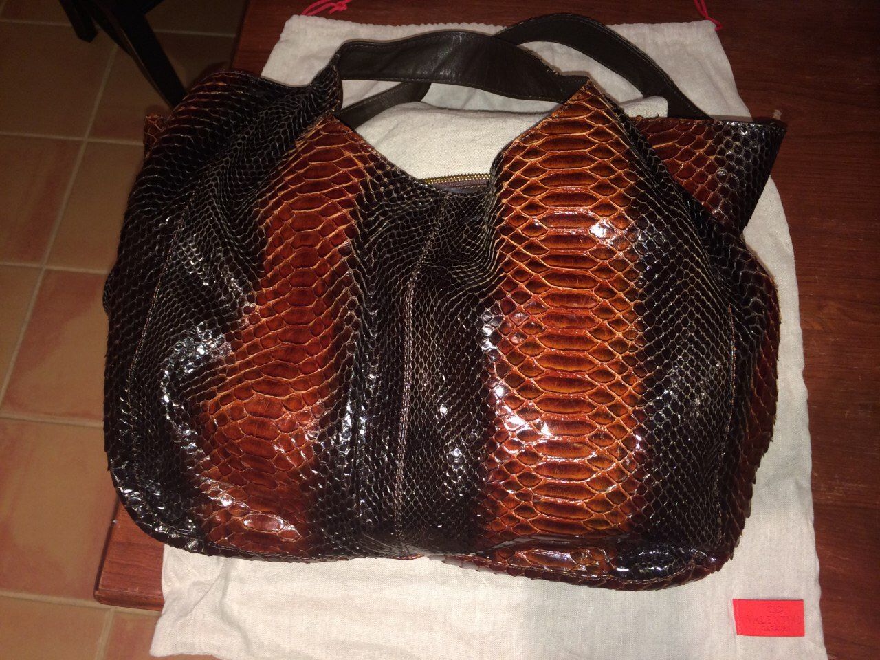 RARE Runway Snakeskin (Python) Shoulder Bag By Valentino