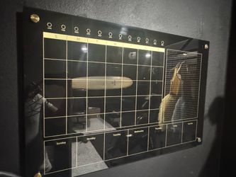 Black Glass Calendar