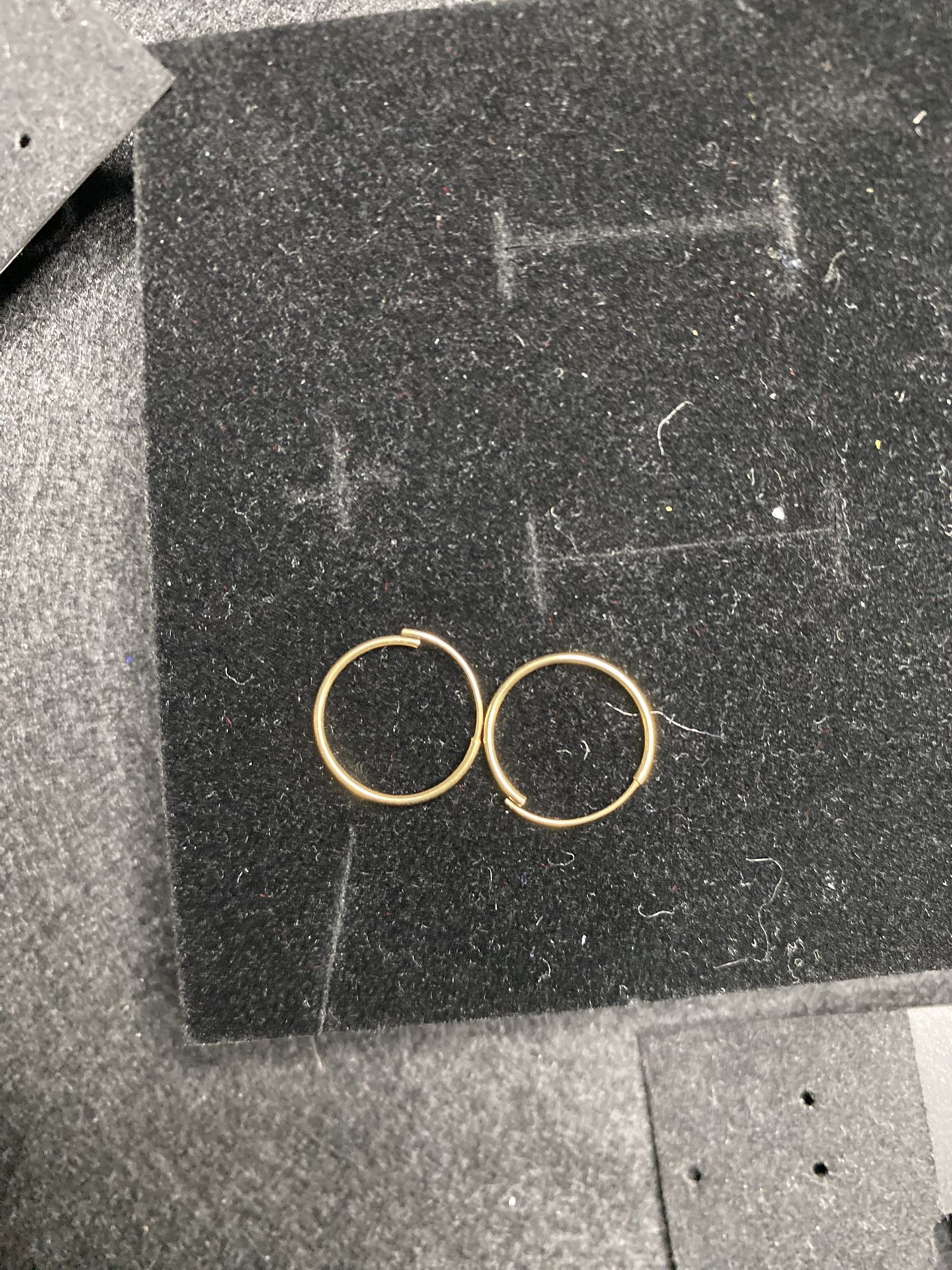 10k Gold Small Endless Hoops 12.9mm(small)