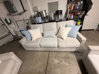Set of grey couches