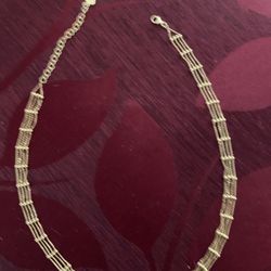 Amanda rose diamond cut choker necklace 14 karat gold