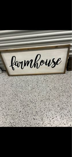 Farmhouse Wood Framed Wall Sign