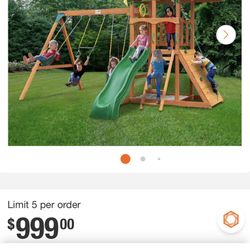 Gorilla Outdoor Kids Play Swing Set