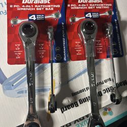 Duralast 4 In 1 Ratcheting Wrenches SAE MM