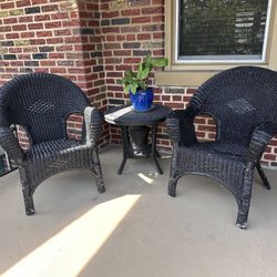 3 Piece Antique Wicker Set
