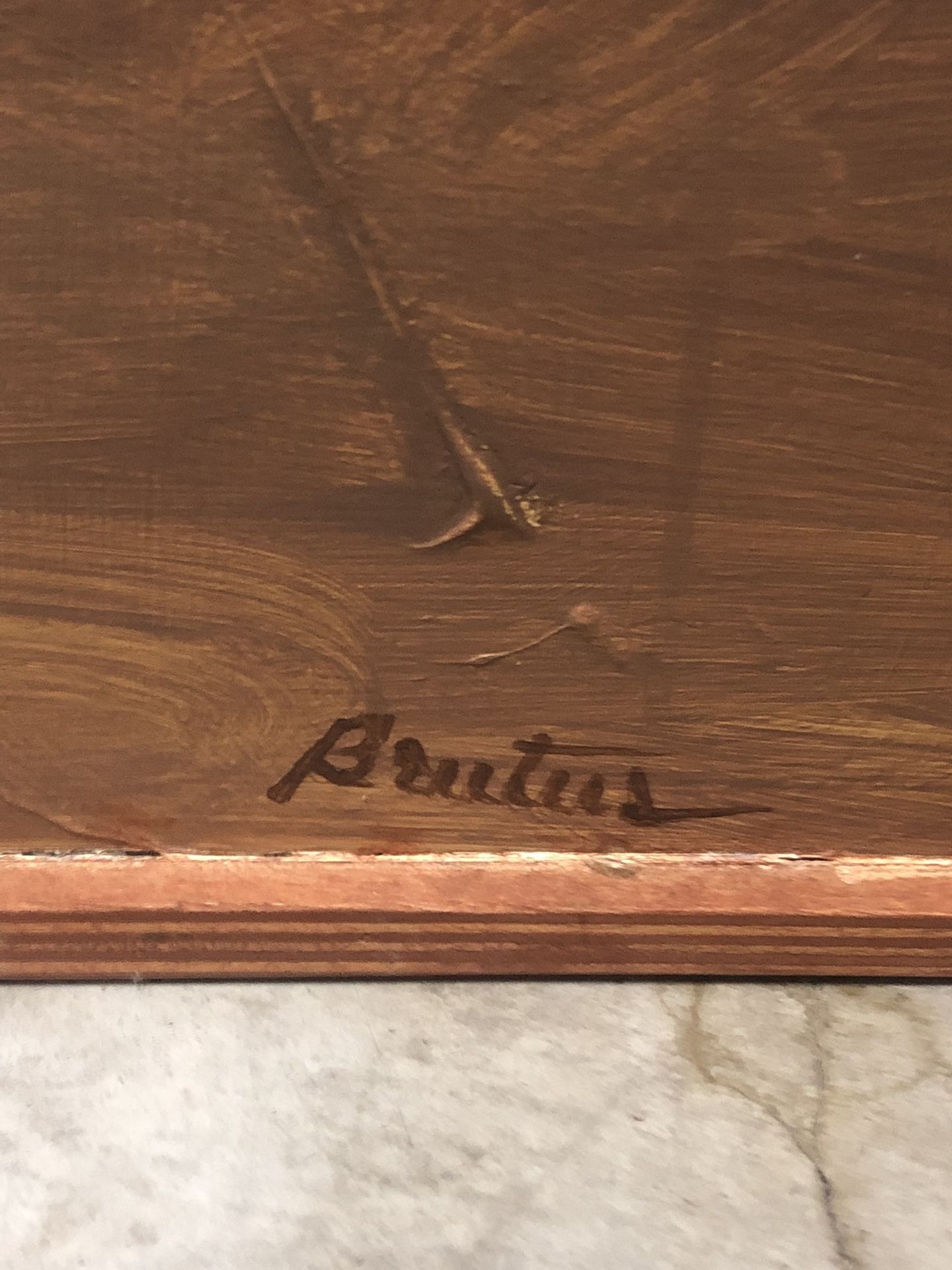 Large Painting On Wood War Art Black Hawk Helicopters Iraq Afghanistan signed Brutus