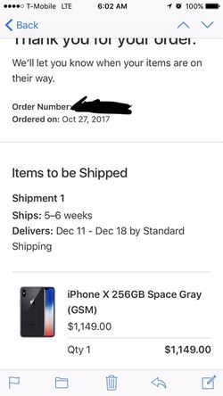 IPhone X 256GB